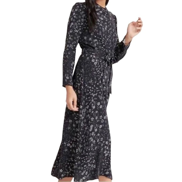 Bella Dahl Dresses & Skirts - NWT Bella Dahl Maxi Shirt Dress in Black Tula Floral Size Medium